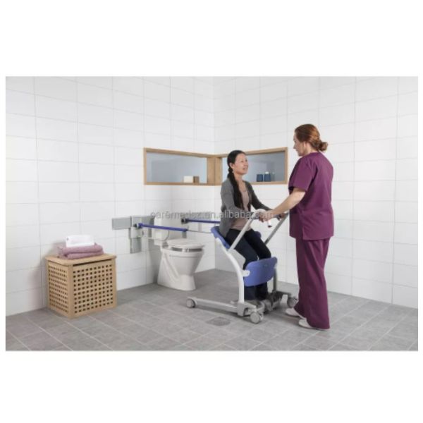 PU Mattress Stand Aid Aluminum Frame Foldable Wheelchair Rollator Rolling Walker