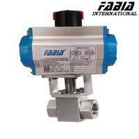 Valve à billes pneumatique à haute pression à double sens