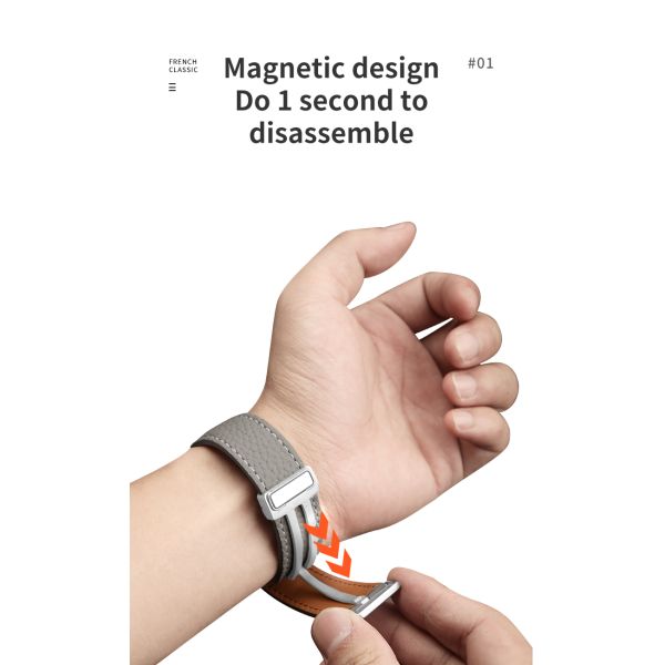 20мм кожаные ремни для часов Замена для Samsung GaLaxy Watch 4 Запястье Подарочный аксессуар