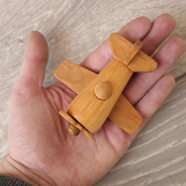 Personalised Handmade Wooden Plane Montessori Toys ISO9001 Approved