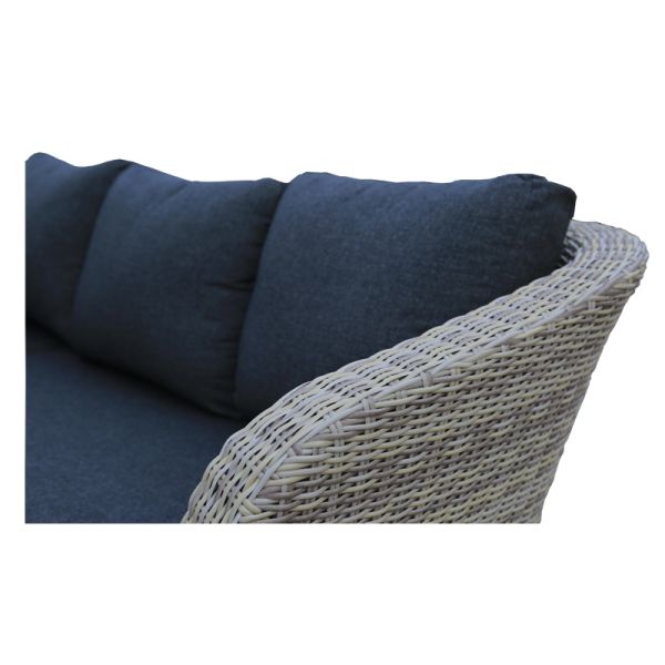 Leisure Factory Wicker Outdoor Garden Rattan L Shape Sofa Lounge Set for Patio and Balcony Use