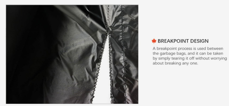 13 галлонов биоразлагаемых мешков для мусора с HDPE и толщиной 5-50 микрометров