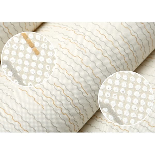 Modern White Geometric Removable Wallpaper For Bedding Room