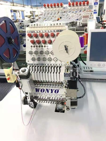 For WONYO New Single Head Flat Embroidery Machine Computerized Cording Chenille Embroidery for Home Use featuring Motor Bearing