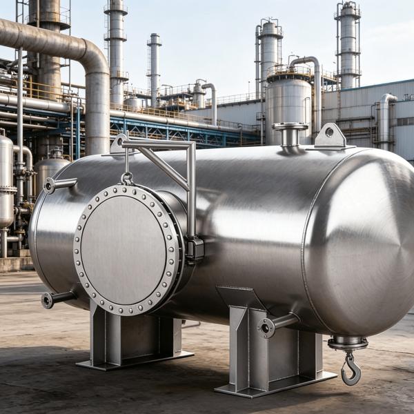 Stainless Steel Steam Condenser with Customized Size and 0.1-10 Mpa Design Pressure for Industrial Applications