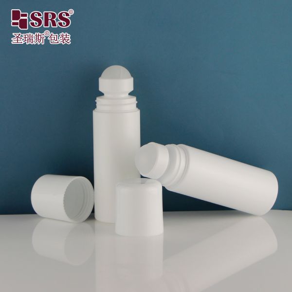 RPPD White Mosquito Repellent Plastic Roller Ball Bottle 90ML 3oz With Dome Cap