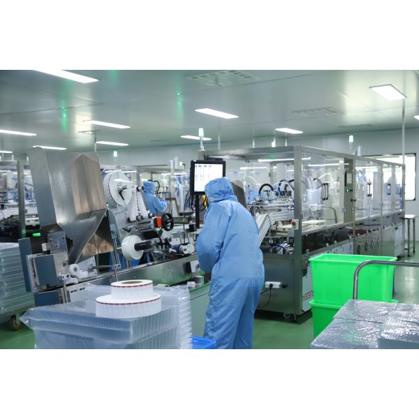 Se trata de una línea de producción de sangre en tubo de vacío.