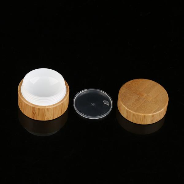 cute dual chamber ball shape candle filling  hand lip crystal pump empty square white pp bamboo cream jar