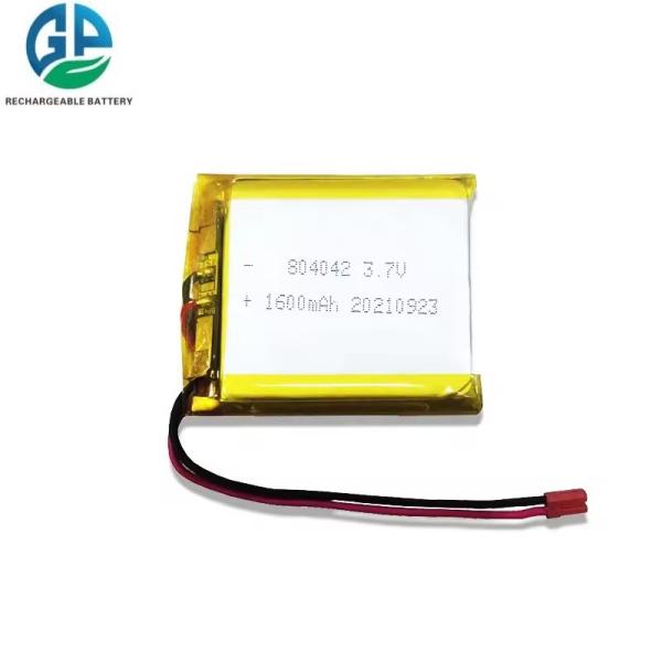 KC IEC62133 Approve 804042 3.7v 1600mah 1650mah Rechargeable Polymer Lithium Lipo Battery With Pcb Li-Polymer Battery