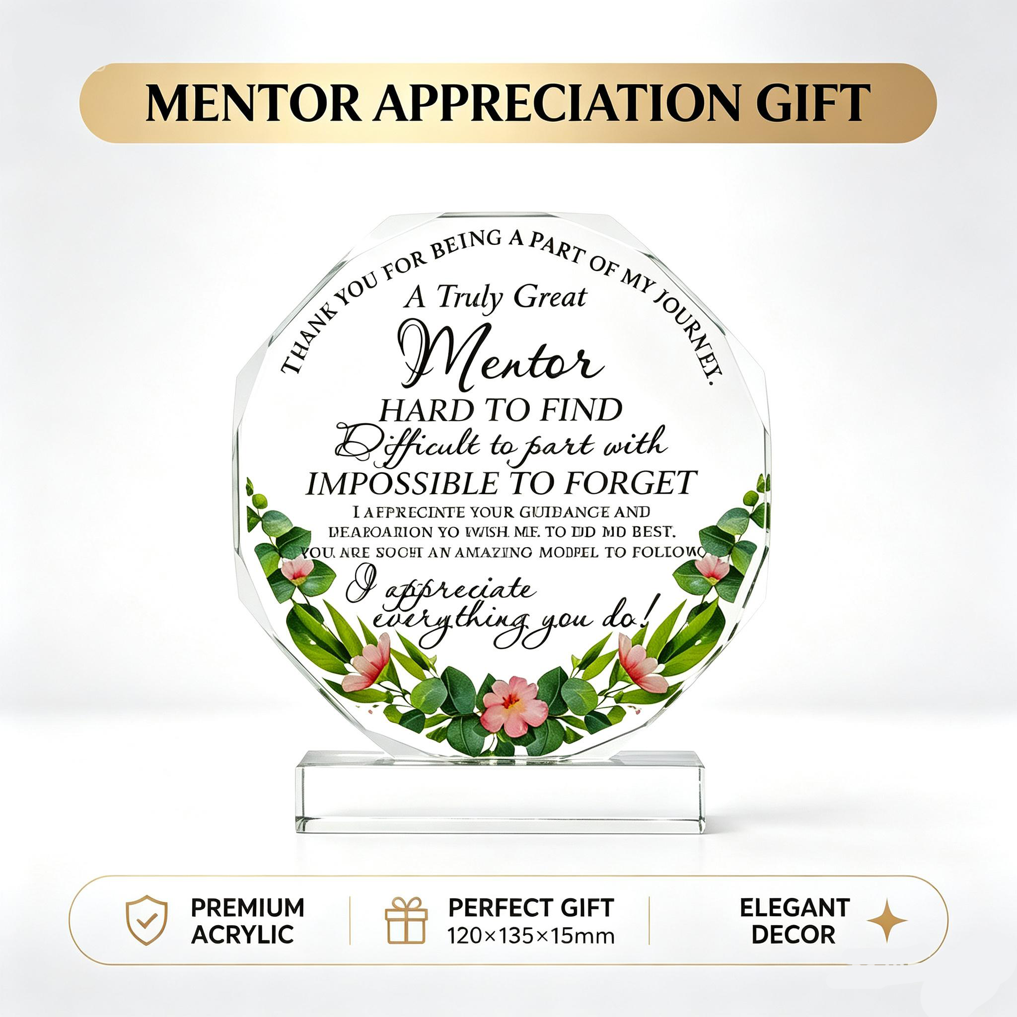 UV Printing Clear Acrylic Plaque Stand Gift Corporate Desktop Souvenir Standee