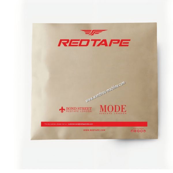 Pre open Kraft Paper Ecommerce Paper Courier Bags Making Machine