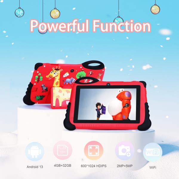 C Idea Tablet de Aprendizagem para Crianças de 7 polegadas com Android 13 Tablet Educativo para Estudante CM93