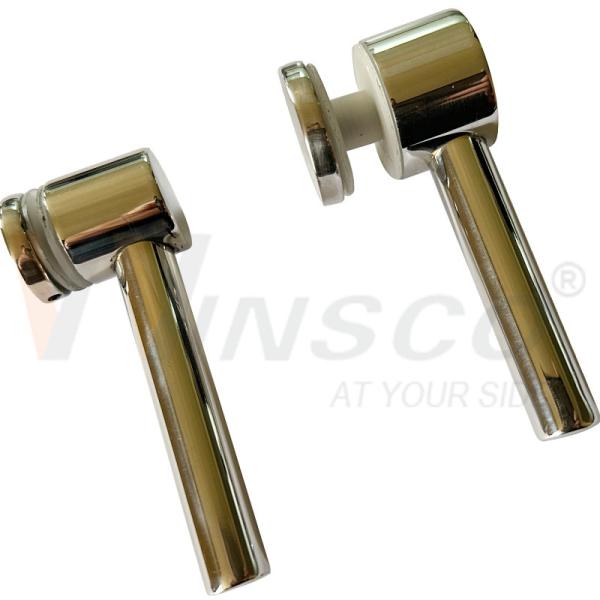 SS 304 316 Satin espelho 32mmx12.7mmx70mm pinça de vidro inox 1' x 1/2' porta de vidro de aço inoxidável com tubo