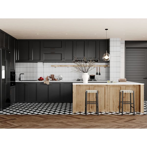 Manufacturer Cupboard Design Corner Freestanding Pantry Kitchen PVC Cabinets