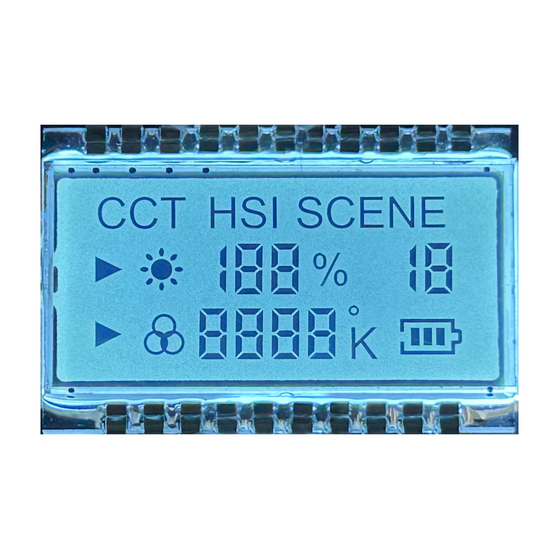 3.0 V Положительный HTN Трансмиссивный Монохромный Экран Наполнительный Свет LCD