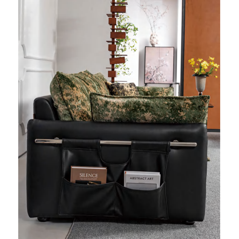 Modern retro fabric leather splicing sofa , hotel furniture
