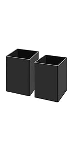 Acrylic Pen Holder 2 Pack,Clear Desktop Pencil Cup Stationery Organizer For Office Desk Accessory -Round