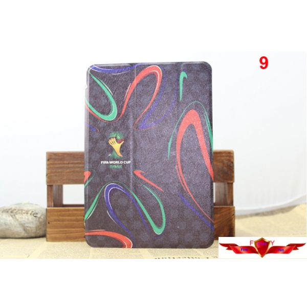 2014 Brazil World Cup Ipad Air Cartoon Cover Cases Multi Type Quality A++ Gift Box Include