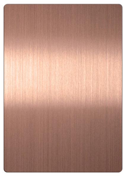 Rose Gold Stainless Steel Decorative Sheet 10k Highly Bright Mirror