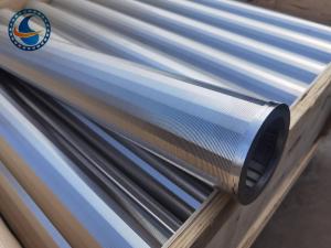 Tela de filtro de aço inoxidável do fio da cunha 316L para a água petroquímica