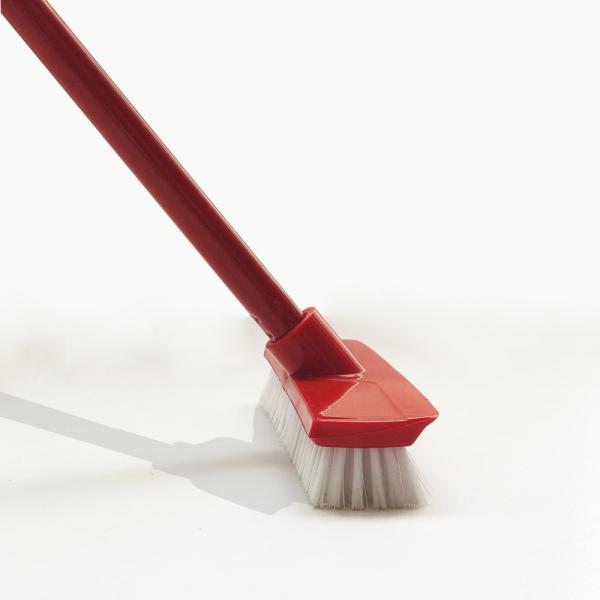 Outdoor 48 Scrub Deck Brush Stiff Bristle Heavy Duty Push Broom For Rough Surface