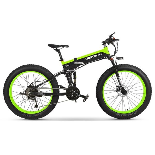 Folding 1000W Fat Folding Electric Bike 26 Inch 13AH Panasonic Battery