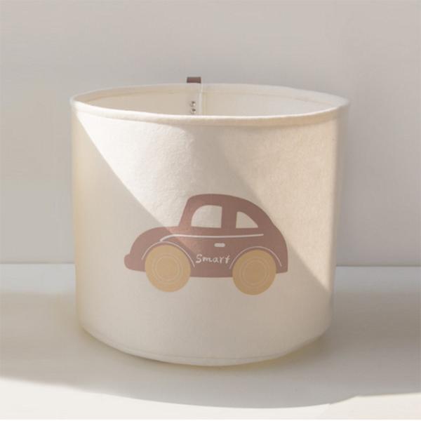 Canvas Baby Clothes Felt Storage Basket 35*40cm OEM ODM