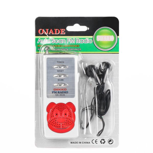 Sistema de radio casero inalámbrico portátil FM88 22m m plásticos con pilas