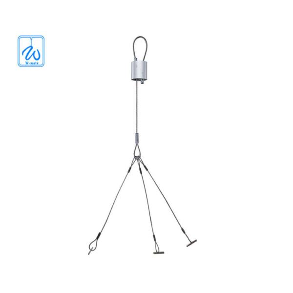 Corda de fio de aço inoxidável de suspensão interna do potenciômetro de flor do plantador que pendura Kit For Basket
