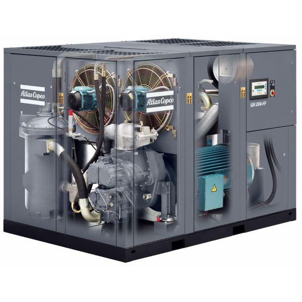 Operation In Harsh Working Conditions With GR Two-stage Atlas Screw Air Compressor