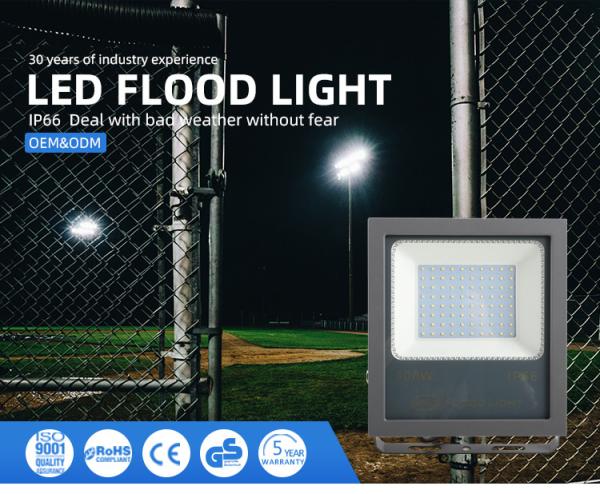 IP66/67 Waterproof 30W 50W 100W 150W 200W Slim LED Flood Light for Outdoor Stadium