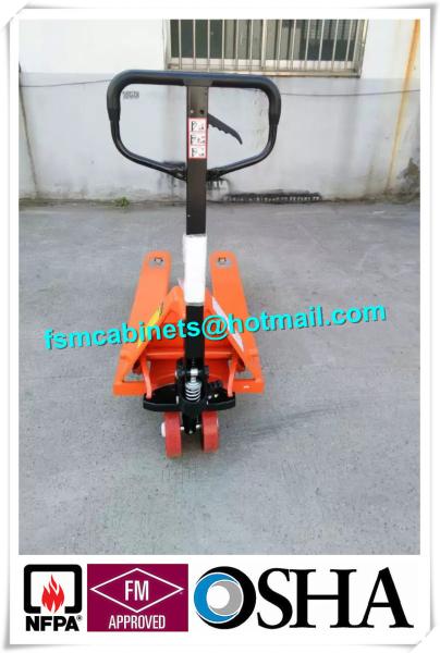 Hydraulic Trolley And Cargo Stacker , Industry Fire Resistant File Cabinet For Oil Drum