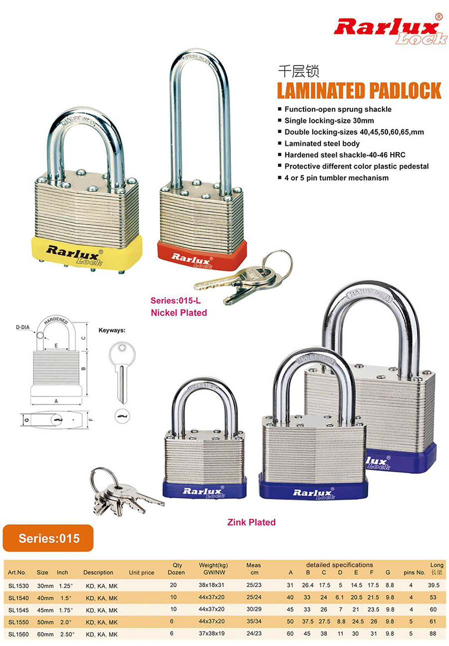 LAMINATED PADLOCK