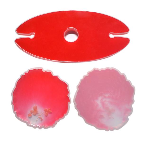DIY Craft Silicone Resin Mold Epoxy Irregular Wave Shape Eco Friendly Stocked