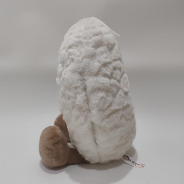 Plush Sleeping Moon Toy with Breathing Effect and LED Light for Kids