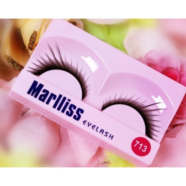 Pestanas coloridas feitos a mão azuis para o casamento do partido, cabelo sintético da tira da falsificação