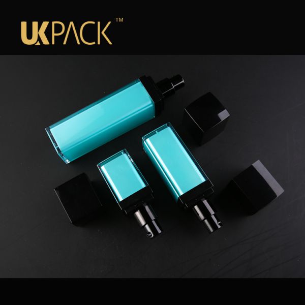 UKMS18 15ml-30ml-50ml  new products square airless pump bottle,   square acrylic Cosmetic bottle