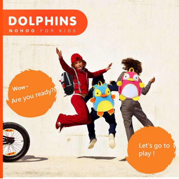 3D Cartoon Penguin Kids Travel Backpack Neoprene Waterproof