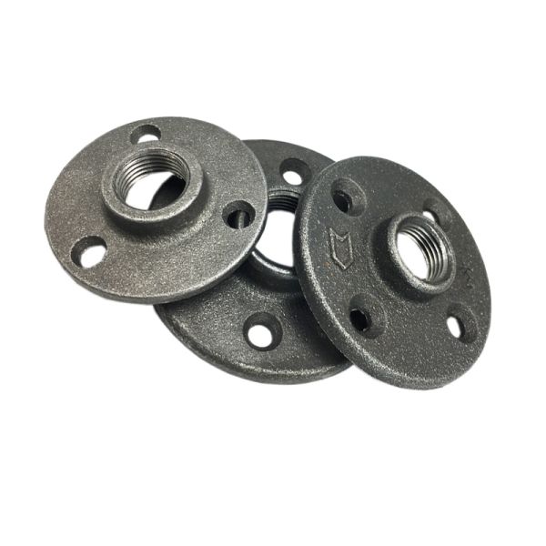 Class 300 Threaded Female Malleable Iron Floor Flange 15mm PN16