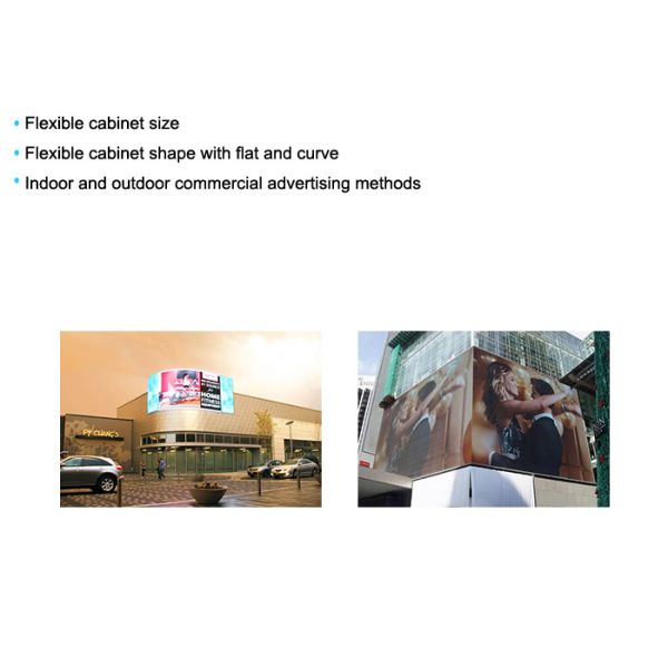 Commercial Advertising Outdoor LED Display 6000nits Brightness Waterproof