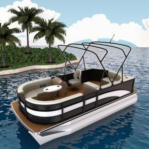 Lumières de navigation LED Barge de fête Pontoon bateau Max. puissance de 100 chevaux Largeur de 2,3 m