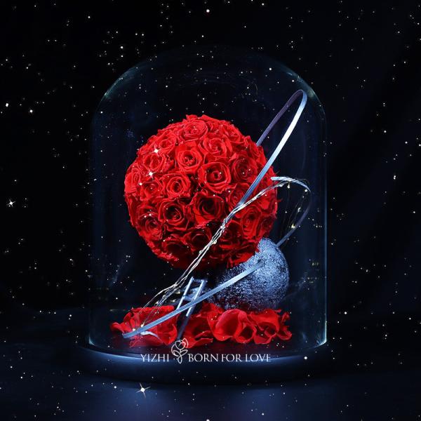 Eternal Flowers In Glass Romantic Planet Gift Luxury Home Decor Wedding Decor Romantic Gift