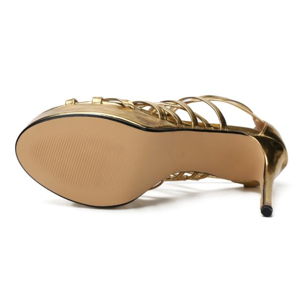 Ultra-high Stiletto Waterproof Platform Sexy Cross Straps Nightclub Women's High Sandals