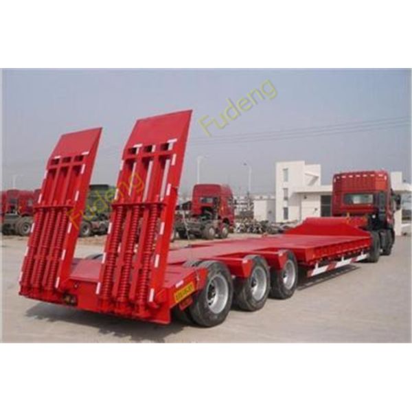 Gooseneck Lowboy Trailer Semi 3 Axle Carry Heavy Duty Equipment Trailer Low Loader