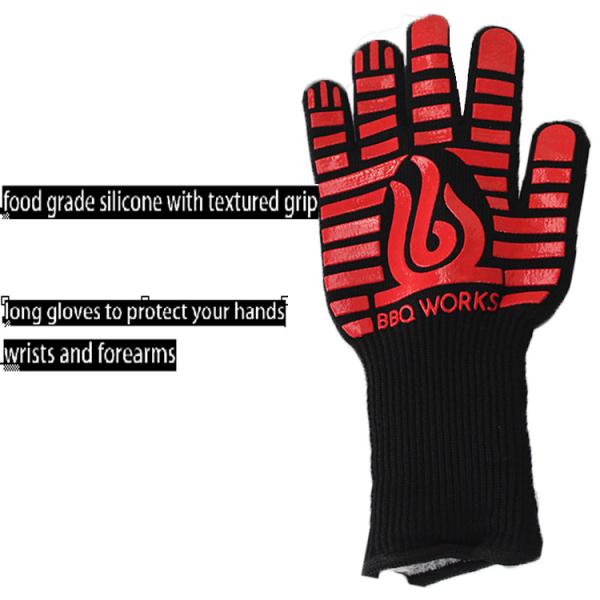 Silicone Coated Pot Holders Cooking Baking Grilling Camping Fireplace Microwave BBQ Oven Mitts Gloves