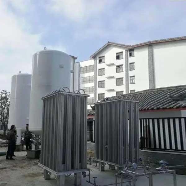 Double Layer Liquid Nitrogen Cryo Tank 60m3 Vacuum Q245R Cryogenic Liquid Storage