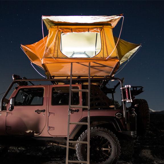 Green And Beige Off Road Roof Top Tent 310*190*130CM Unfolding Size