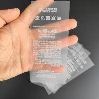 Garment Heat Transfer Care Labels On Fabric In Silver Color