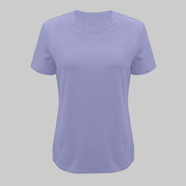 Women's Skin-Friendly Lightweight Eco-Friendly Cotton T-Shirt Casual Round Neck Short Sleeve Shirt