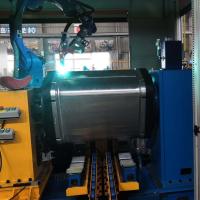Customized 220V Robot Welding Station For Aluminium Fuel Tank Covers 1000kg Weight